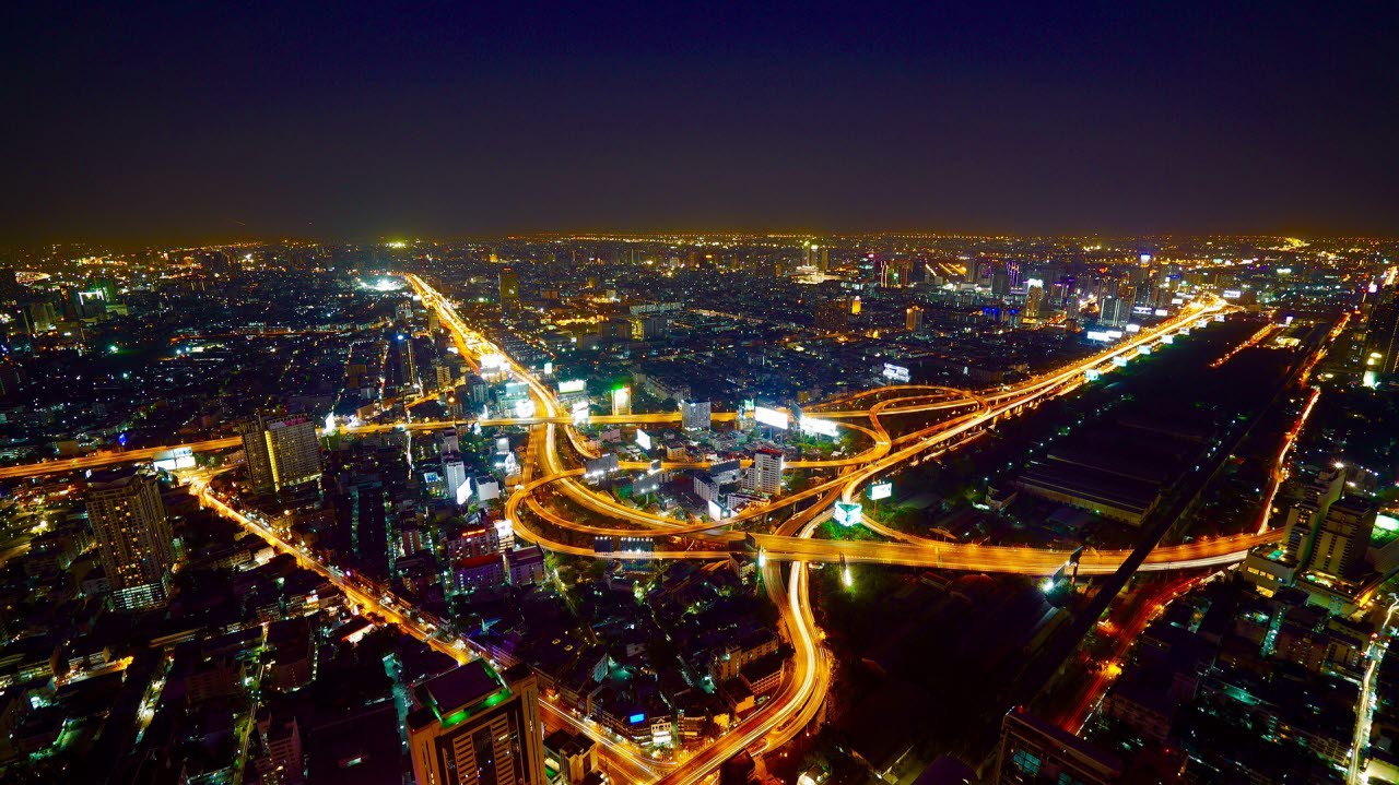 Aerial view of Bangkok